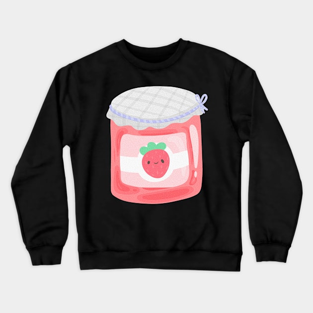 Strawberry jam jar Crewneck Sweatshirt by IcyBubblegum